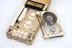 The Minifon Attach with a tape cartridge (cassette)