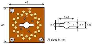 View of the contacts of the connector. Copyright 2009, Paul Reuvers.