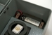 The battery inside the battery compartment