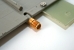 Connector on the log-periodic antenna