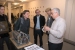 Walter Schmid demonstrating a Swiss cipher machine to some visitors