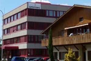 The current building of OMNISEC at Rietstrasse 14 in Dllikon.